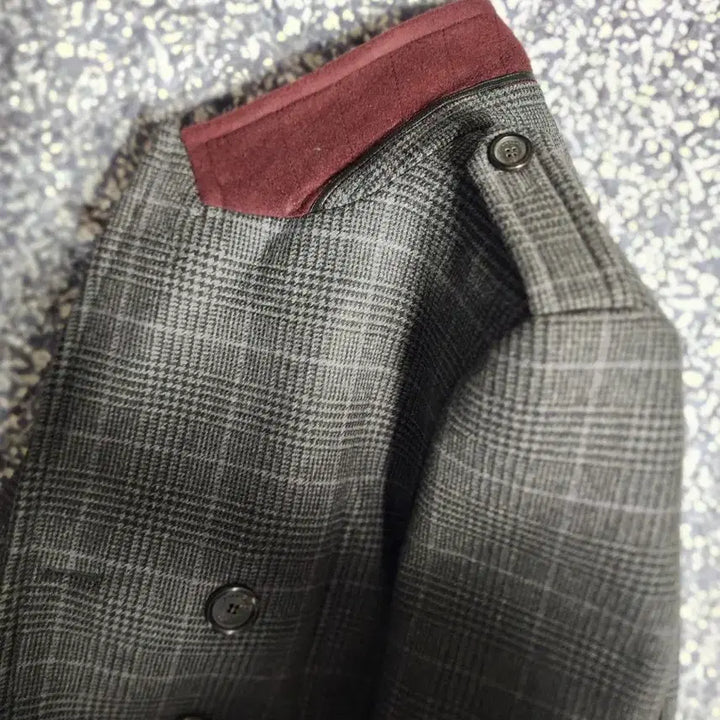 [BUNJANG] Burberry Glen Check Cashmere Double Coat / 버버리 글렌체크 캐시미어 더블 코트