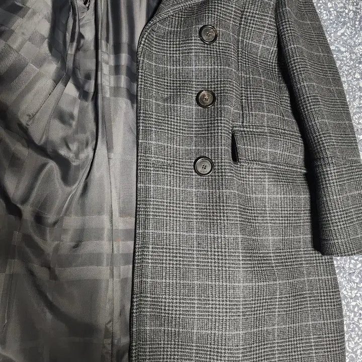 [BUNJANG] Burberry Glen Check Cashmere Double Coat / 버버리 글렌체크 캐시미어 더블 코트