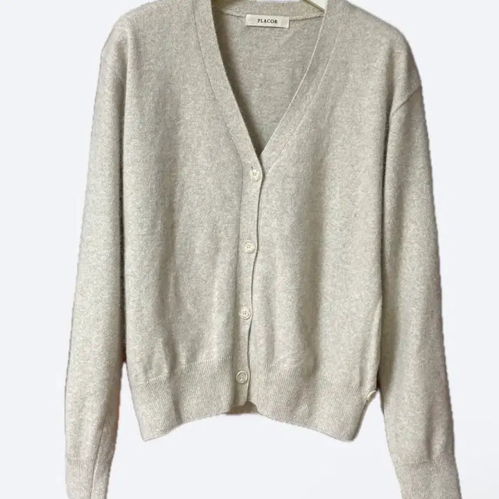 [BUNJANG] Placor Oatmeal Raccoon Cardigan / placor 플라코르 라쿤가디건 오트밀