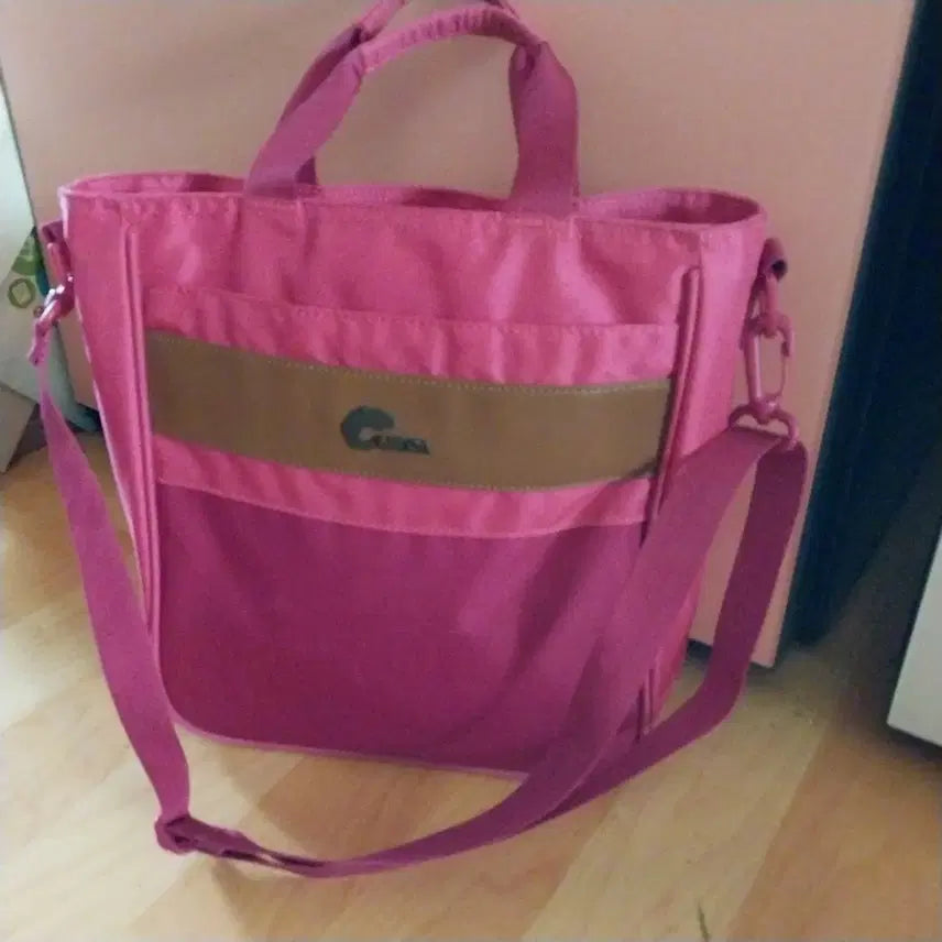 [BUNJANG] Nepa Pink Tote Bag/Shoulder Bag / 네파 핑크색 토트백 겸 숄더백