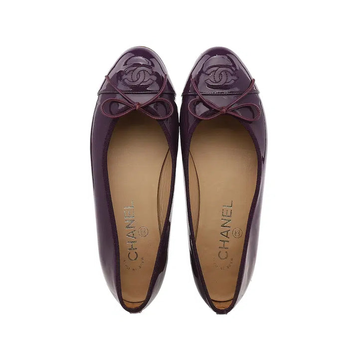 [BUNJANG] Chanel Flat Shoes - Size 36 / 샤넬 에나멜 플렛슈즈 - 36