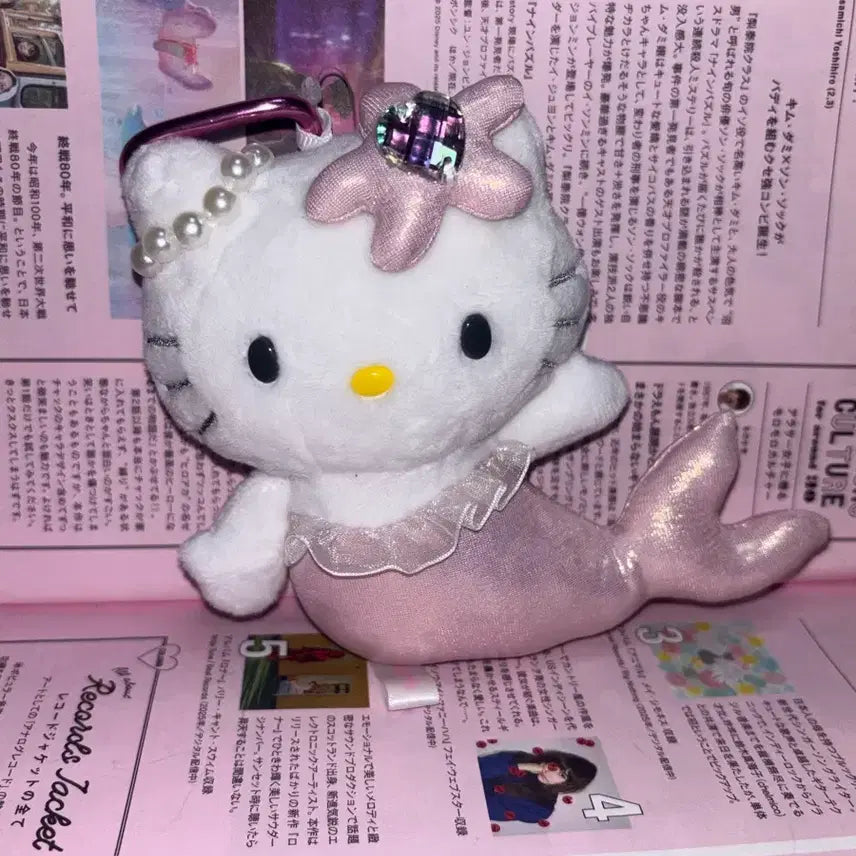 [BUNJANG] Sanrio Hello Kitty Mermaid Mascot Keyring / 산리오 헬로키티 판타지 시리즈 마스코트 인형 키링 키홀더 머메이드 키티