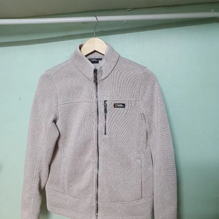 [BUNJANG] National Geographic Fleece Slim Fit Zip-Up Jacket / 내셔널지오그래픽 기모 집업 85~90슬림
