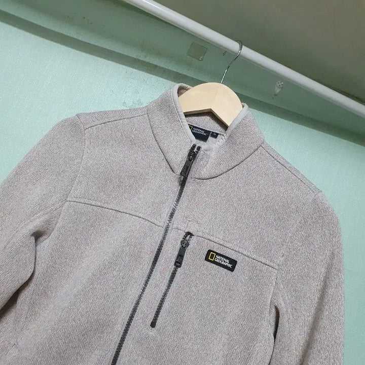 [BUNJANG] National Geographic Fleece Slim Fit Zip-Up Jacket / 내셔널지오그래픽 기모 집업 85~90슬림