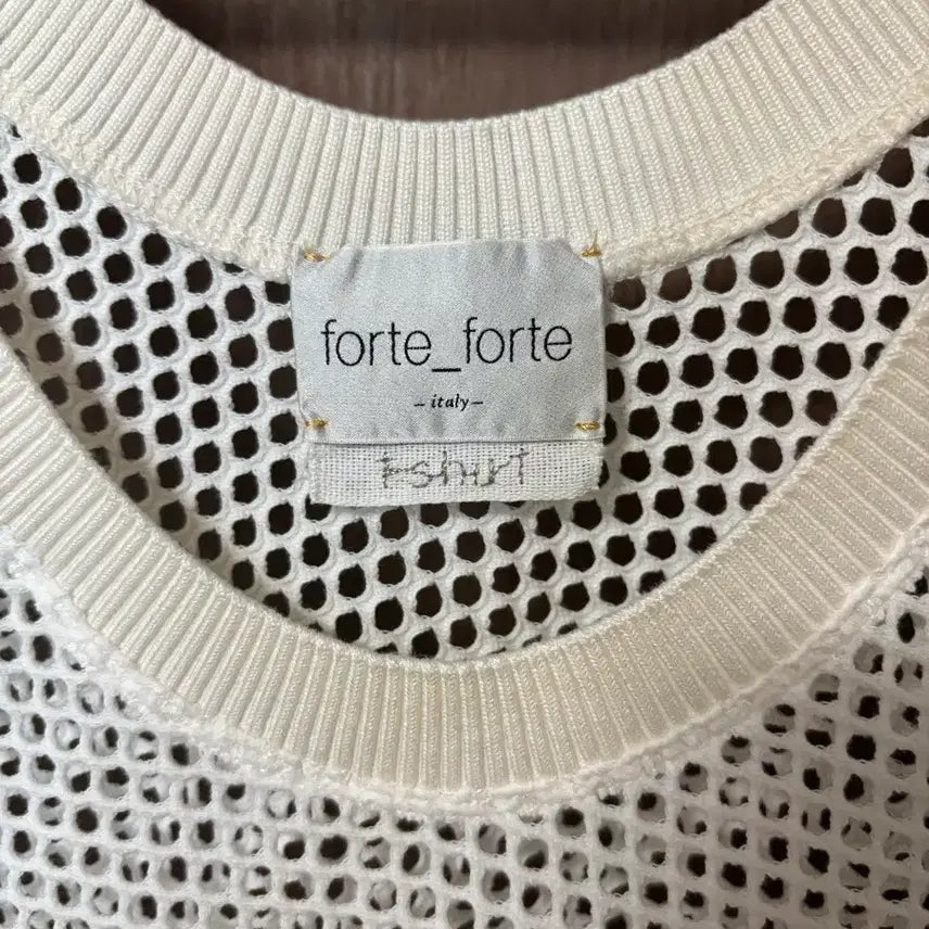 [BUNJANG] Forte_forte Ivory Mesh Top / Forte_forte 포르테포르테 이태리 아이보리 메쉬 탑