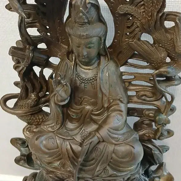 [BUNJANG] Bronze Avalokiteshvara Bodhisattva Statue / 동관세음보살상