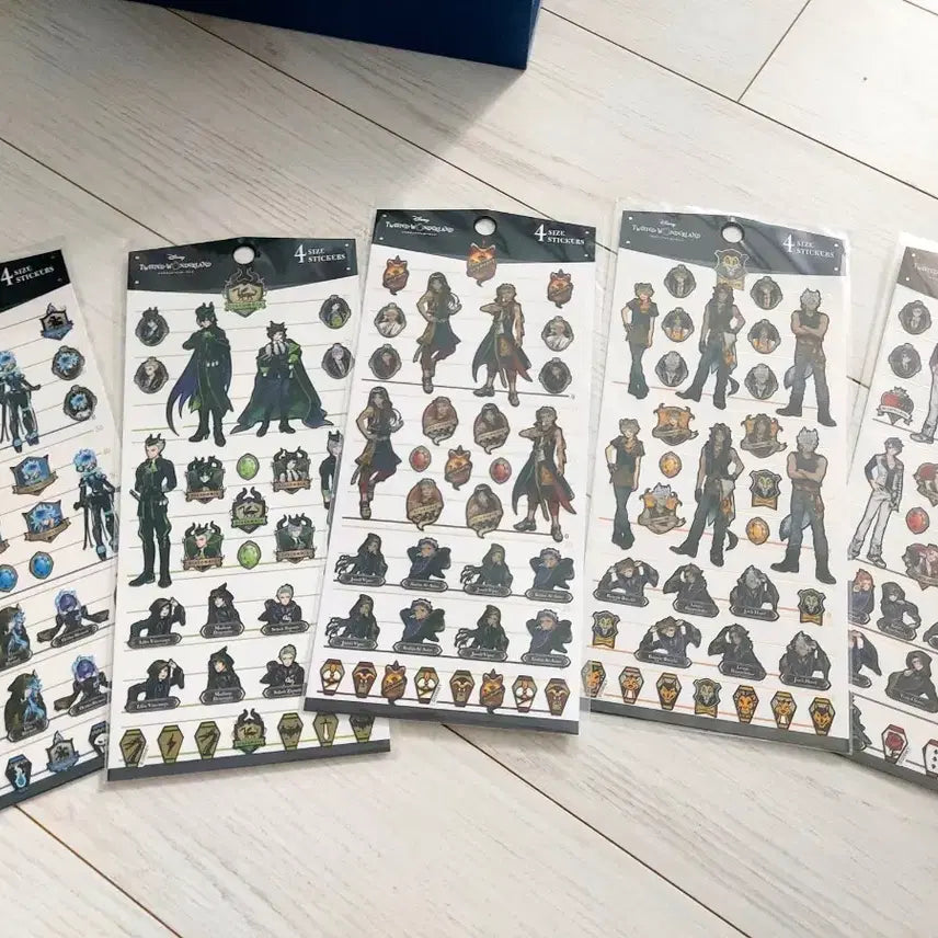 [BUNJANG] Twisted Wonderland Sticker Set / (일괄)디즈니 트위스티드 원더랜드 스티커 5종 세트