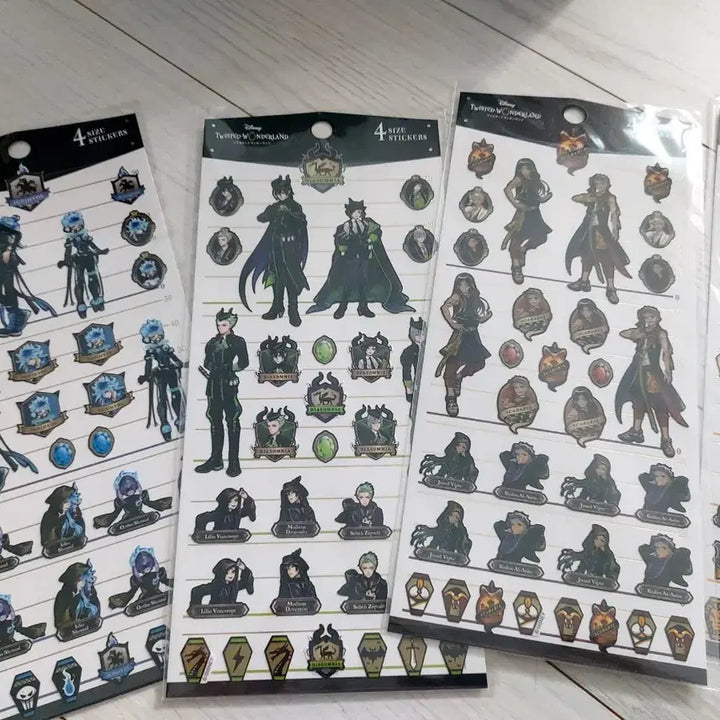 [BUNJANG] Twisted Wonderland Sticker Set / (일괄)디즈니 트위스티드 원더랜드 스티커 5종 세트