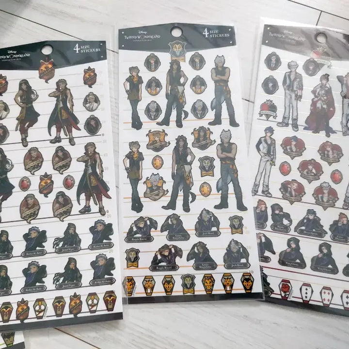 [BUNJANG] Twisted Wonderland Sticker Set / (일괄)디즈니 트위스티드 원더랜드 스티커 5종 세트