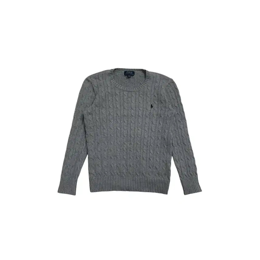 [BUNJANG] Polo Ralph Lauren Cable Knit Sweater / 폴로 랄프로렌 케이블 니트 그레이
