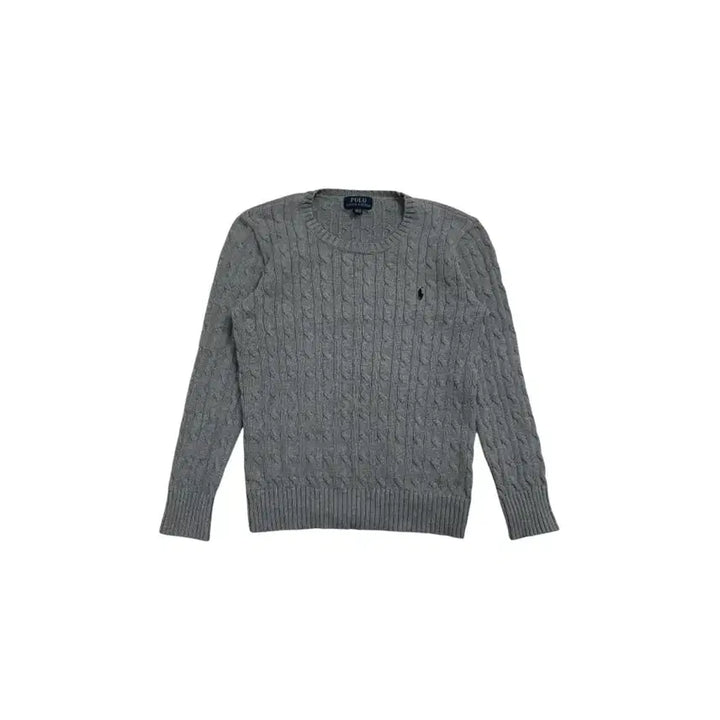 [BUNJANG] Polo Ralph Lauren Cable Knit Sweater / 폴로 랄프로렌 케이블 니트 그레이