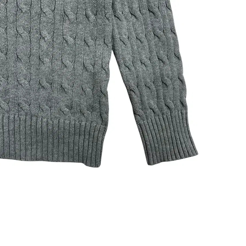 [BUNJANG] Polo Ralph Lauren Cable Knit Sweater / 폴로 랄프로렌 케이블 니트 그레이