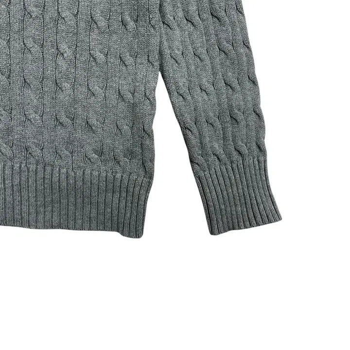 [BUNJANG] Polo Ralph Lauren Cable Knit Sweater / 폴로 랄프로렌 케이블 니트 그레이
