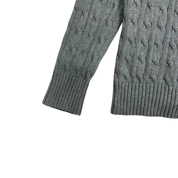 [BUNJANG] Polo Ralph Lauren Cable Knit Sweater / 폴로 랄프로렌 케이블 니트 그레이