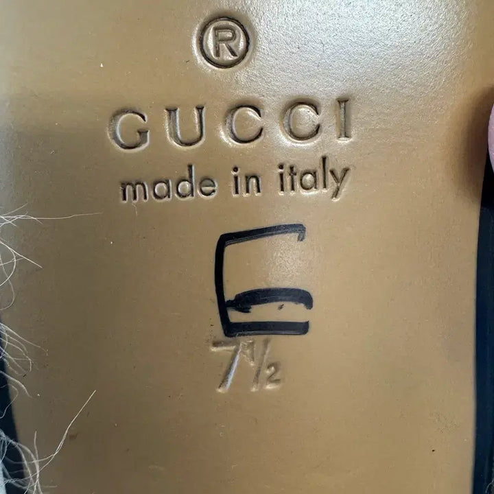 [BUNJANG] Gucci Princetown Marmont G Horsebit Mule / 구찌 프린스타운 마몽G 퍼 홀스빗 뮬