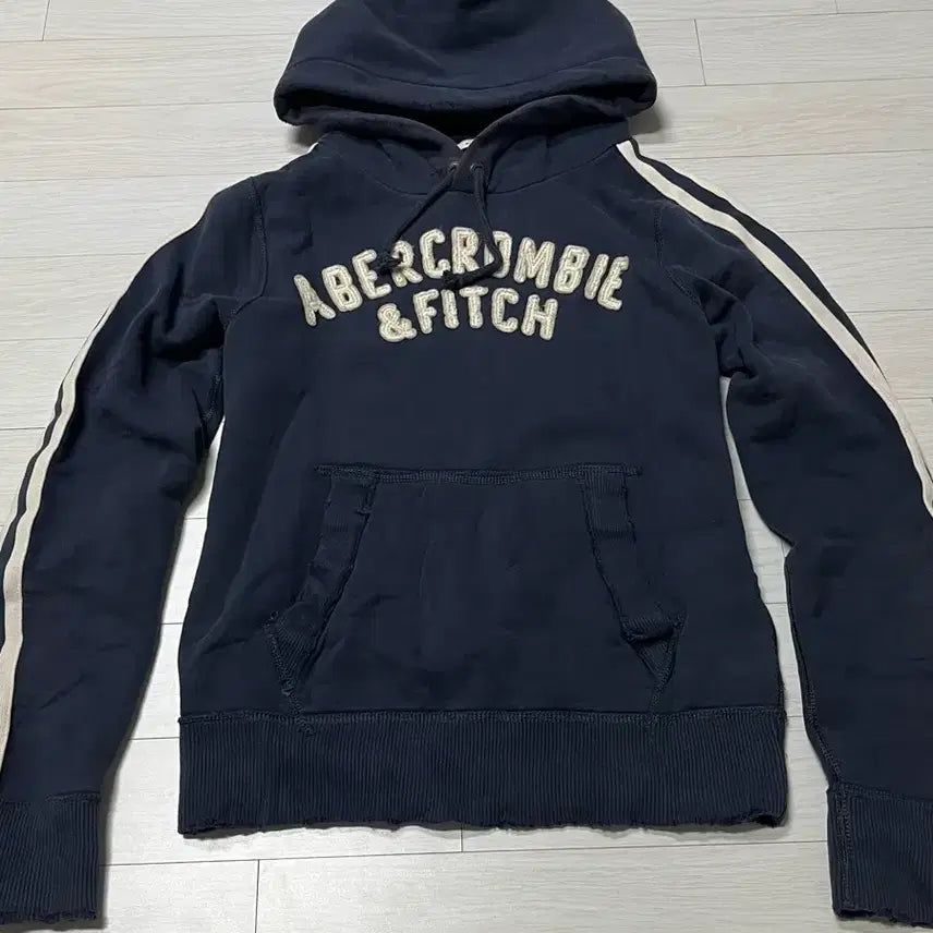 [BUNJANG] Abercrombie Y2K Side Line Hoodie Navy M / 아베크롬비 후드 사이드라인 y2k 네이비 M