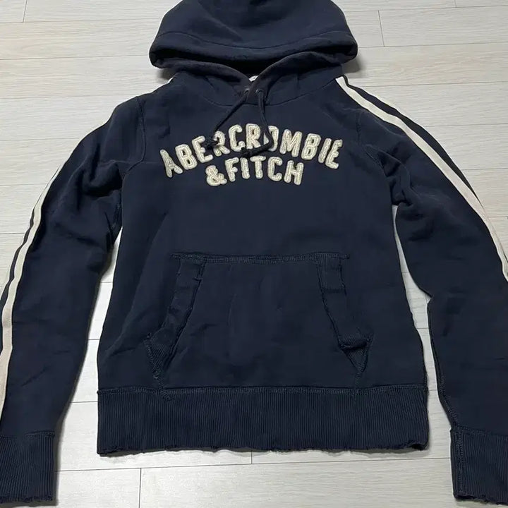 [BUNJANG] Abercrombie Y2K Side Line Hoodie Navy M / 아베크롬비 후드 사이드라인 y2k 네이비 M