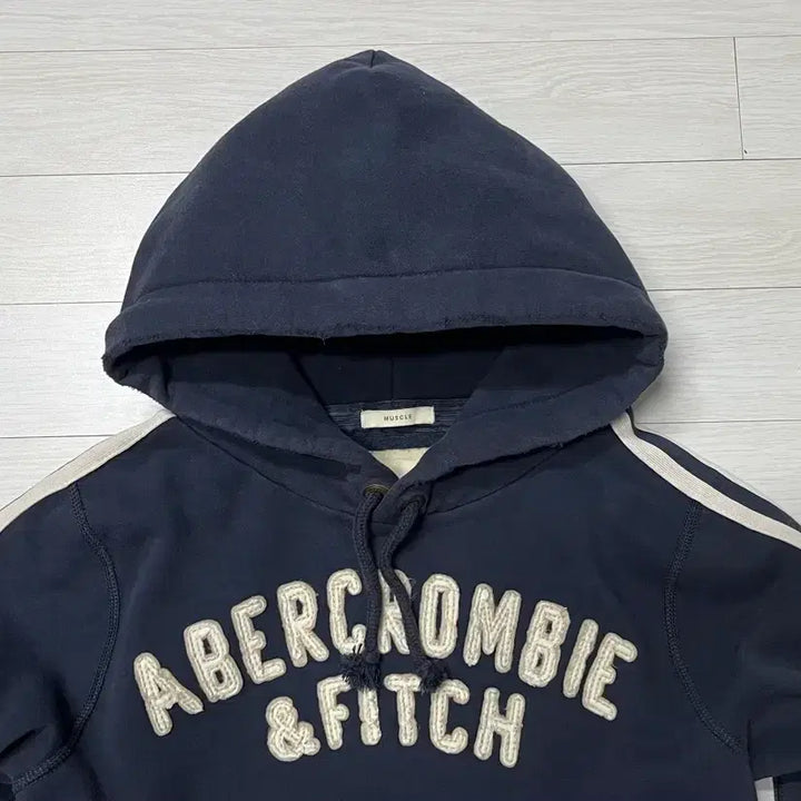 [BUNJANG] Abercrombie Y2K Side Line Hoodie Navy M / 아베크롬비 후드 사이드라인 y2k 네이비 M