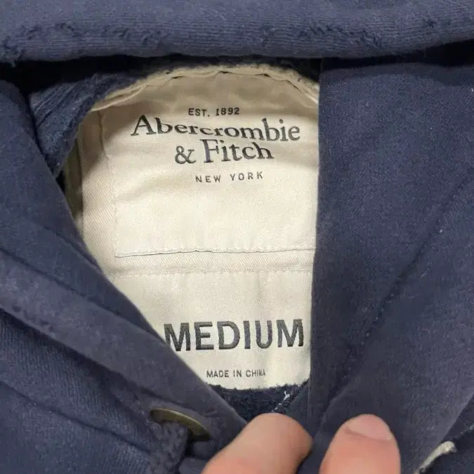 [BUNJANG] Abercrombie Y2K Side Line Hoodie Navy M / 아베크롬비 후드 사이드라인 y2k 네이비 M