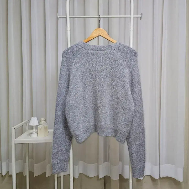 [BUNJANG] Angora Gray Loose Fit Cardigan / 앙고라12% 고퀄리티 루즈핏 앙고라가디건_그레이