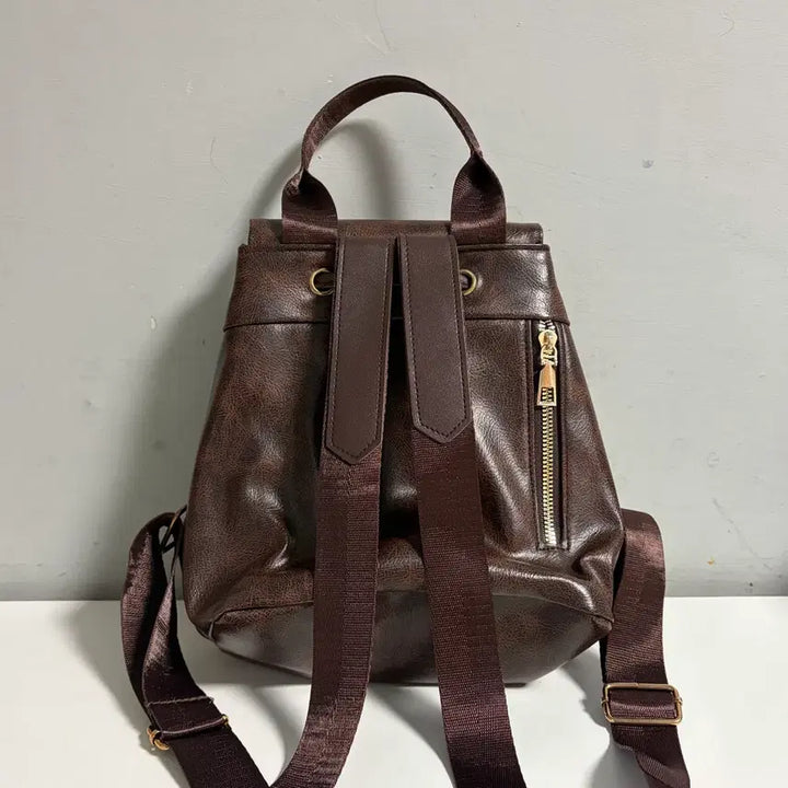 [SOLD OUT] 빈티지 가죽 플랩 복조리 미니 브라운 백 양도 판매