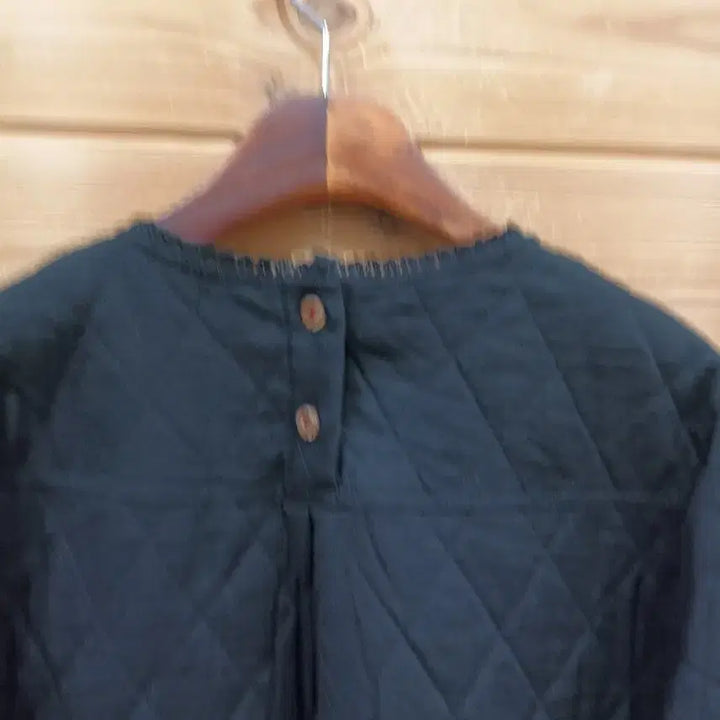[BUNJANG] Quilted Black Long Dress / 누빔 퀼팅 블랙 롱 원피스