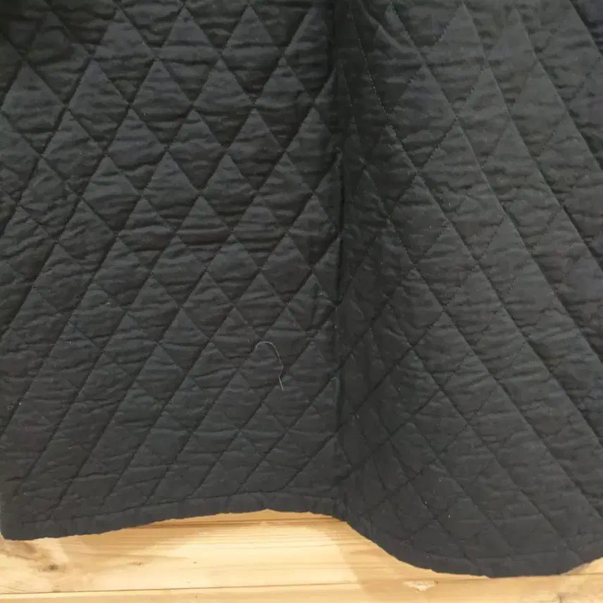 [BUNJANG] Quilted Black Long Dress / 누빔 퀼팅 블랙 롱 원피스
