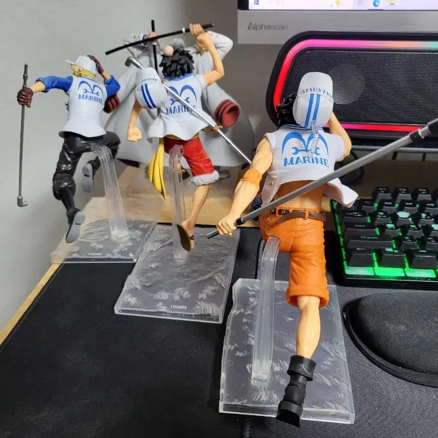 [BUNJANG] One Piece Magazine Dream Piece Vol. 1 Figure Bundle Set / [일괄] 원피스) 매거진 꿈의한장vol.1 거프,에이스,사보,루피 피규어