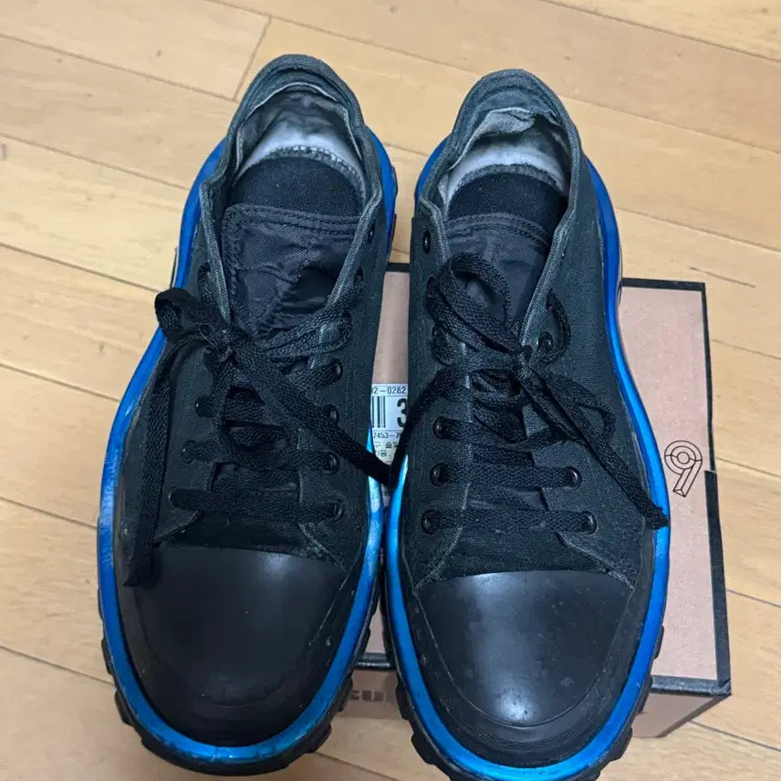 [BUNJANG] Raf Simons New Runner Black/Purple Sneakers / 라프시몬스 뉴러너 검파 280