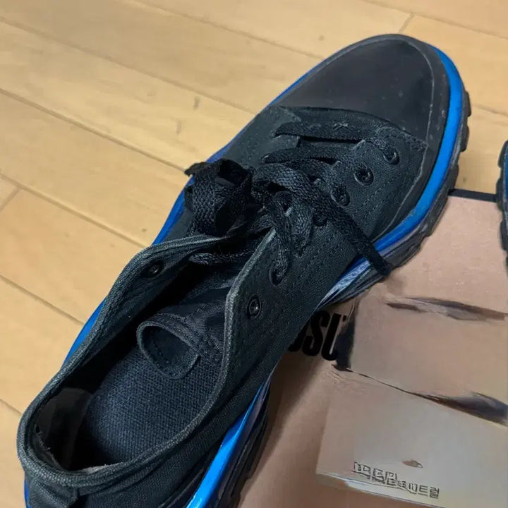 [BUNJANG] Raf Simons New Runner Black/Purple Sneakers / 라프시몬스 뉴러너 검파 280