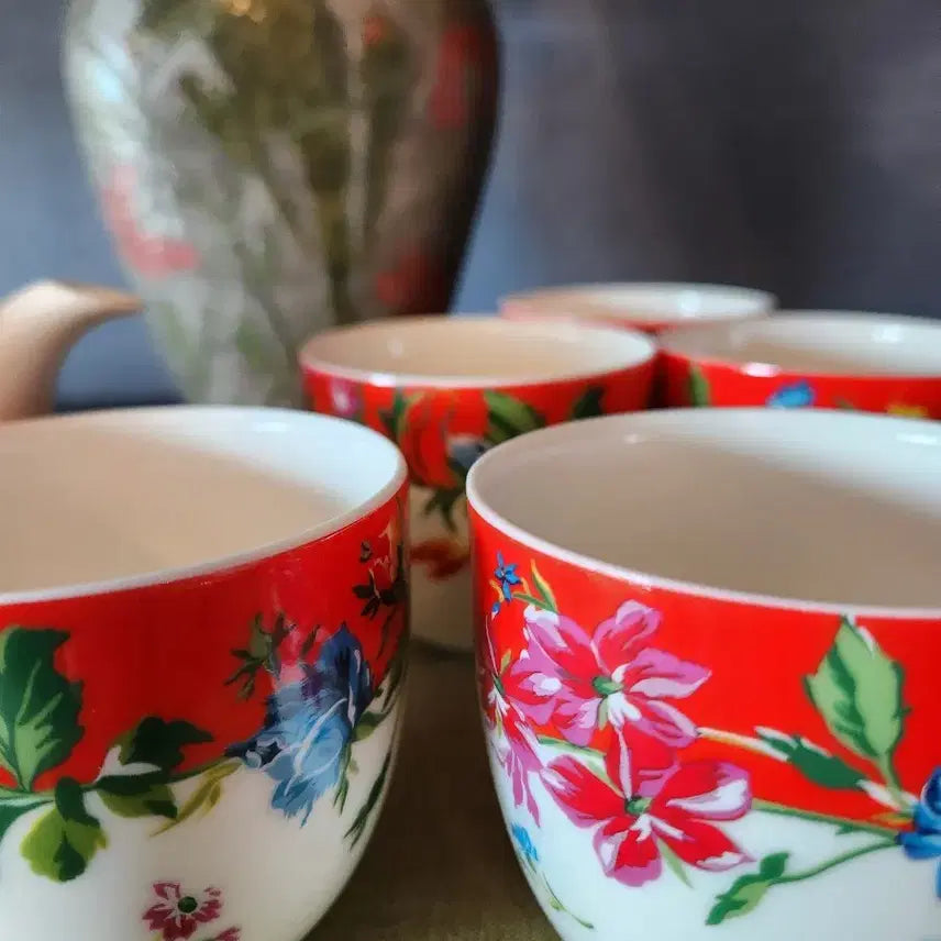 [BUNJANG] KENZO Floral Teapot Set / (새제품)KENZO겐조 플로랄 티팟세트