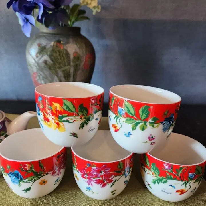 [BUNJANG] KENZO Floral Teapot Set / (새제품)KENZO겐조 플로랄 티팟세트