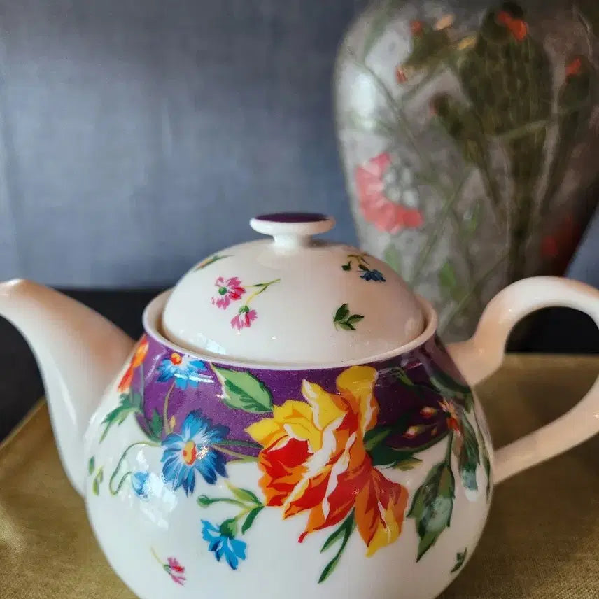 [BUNJANG] KENZO Floral Teapot Set / (새제품)KENZO겐조 플로랄 티팟세트