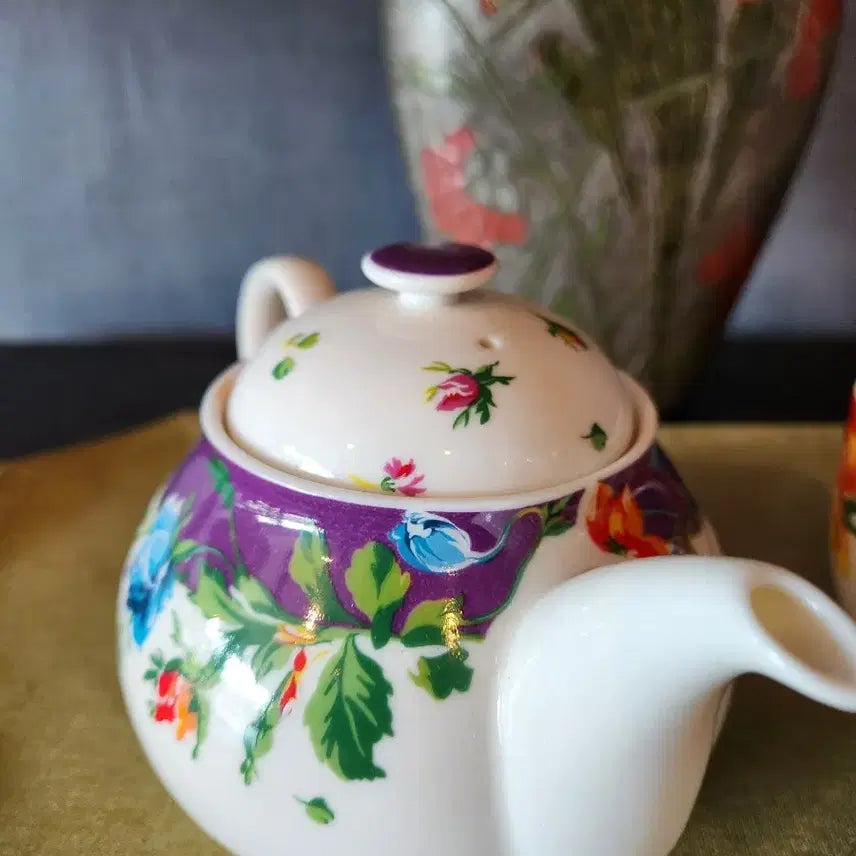 [BUNJANG] KENZO Floral Teapot Set / (새제품)KENZO겐조 플로랄 티팟세트