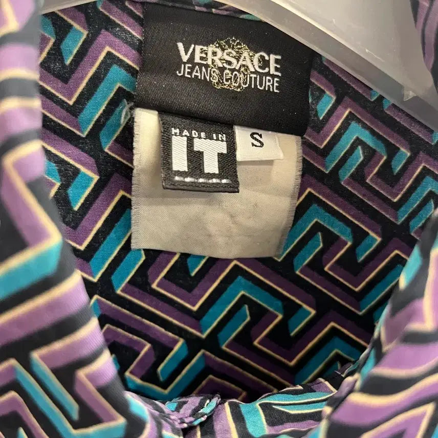 [BUNJANG] Versace Jeans Couture Geometric Pattern Shirt / 베르사체 진스 꾸뛰르 셔츠