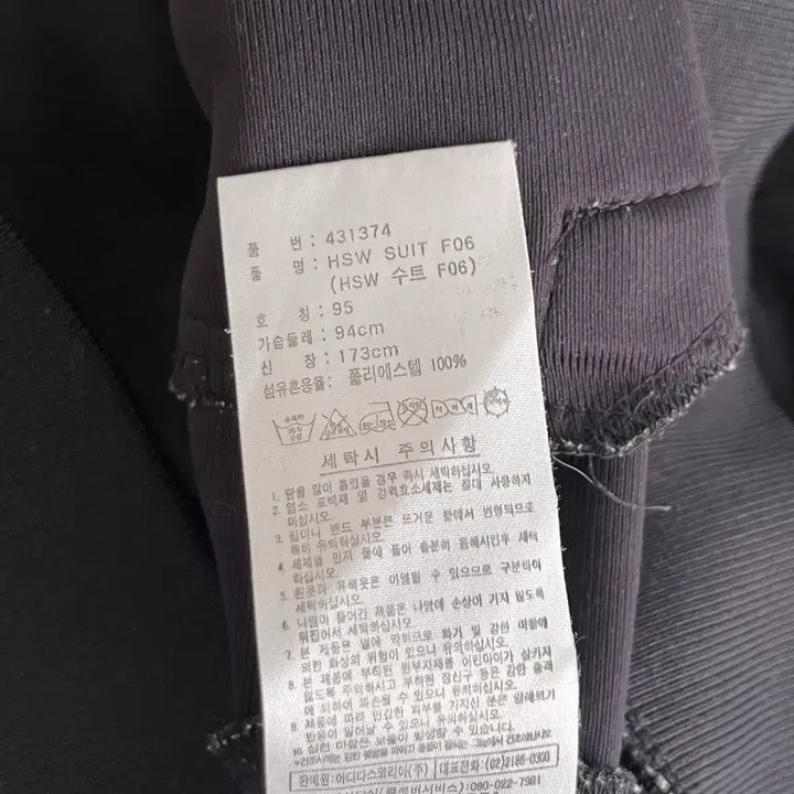 [BUNJANG] Adidas HSW SUIT F06 Black Track Top (95) / 95) 아디다스 당근 져지 HSW SUIT F06 블랙 트랙탑