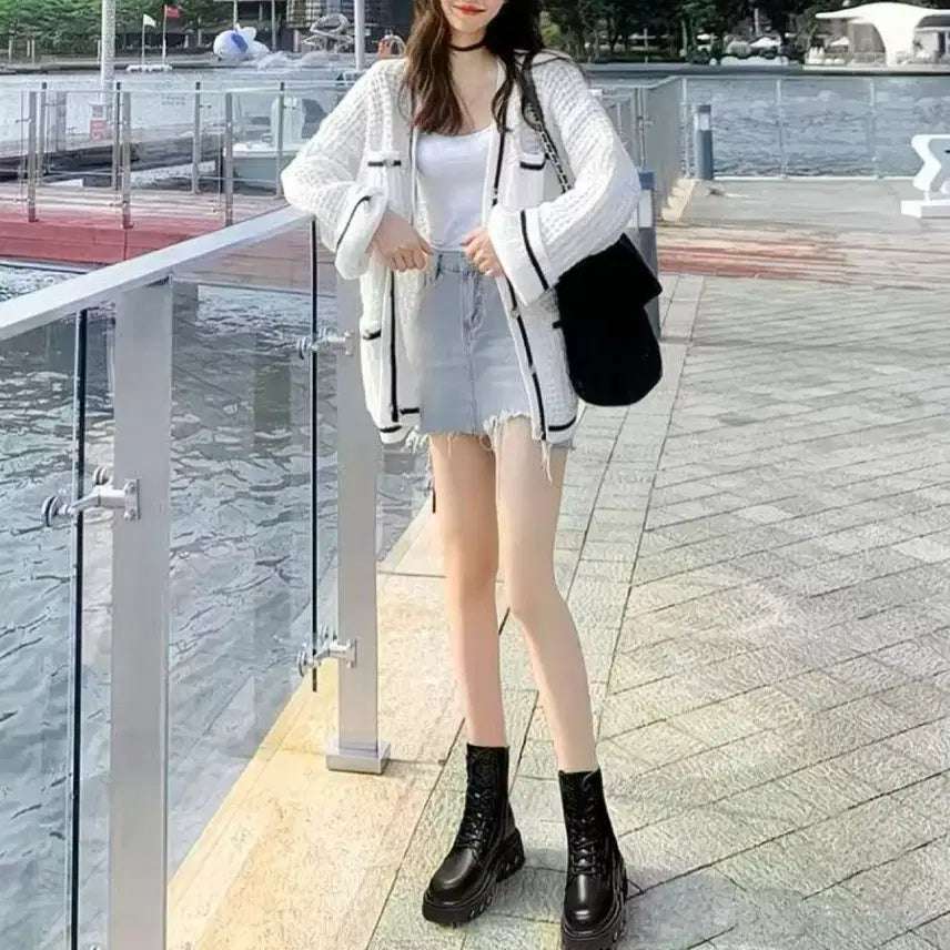 [BUNJANG] Black Fur Lined Winter Boots / 블랙 퍼 안감 워커 부츠(새 상품)