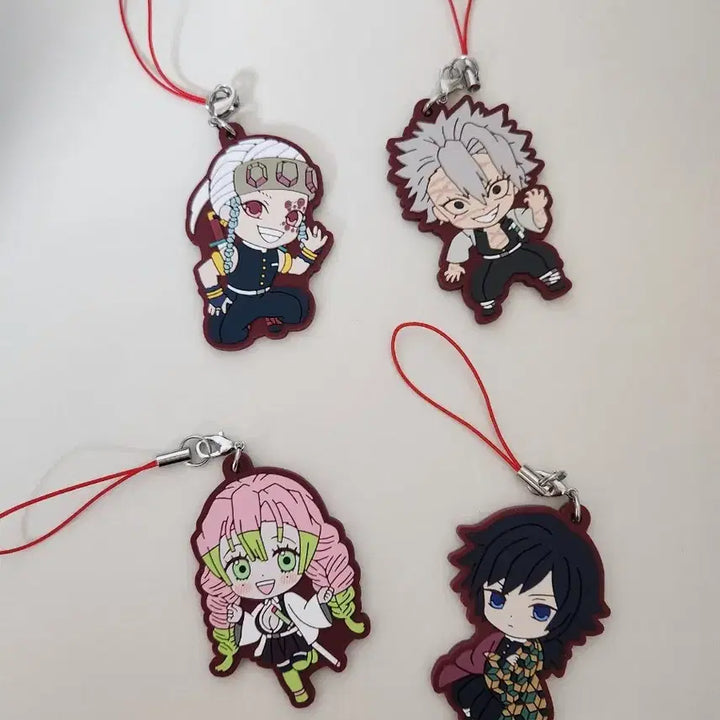 [BUNJANG] Demon Slayer Rubber Strap Keyring / 귀멸의칼날 러버스트랩 키링