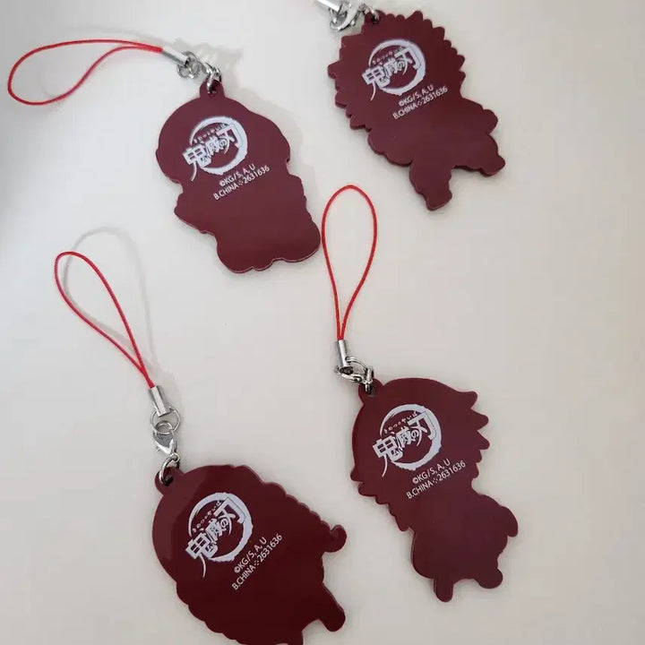 [BUNJANG] Demon Slayer Rubber Strap Keyring / 귀멸의칼날 러버스트랩 키링