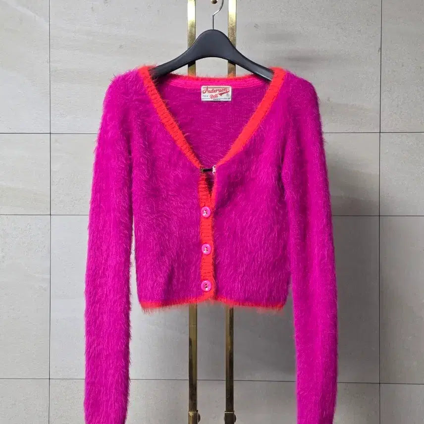 [BUNJANG] Andersson Bell Sullivan Knit Cardigan - Pink / 앤더슨벨 설리번 니트 가디건 핑크