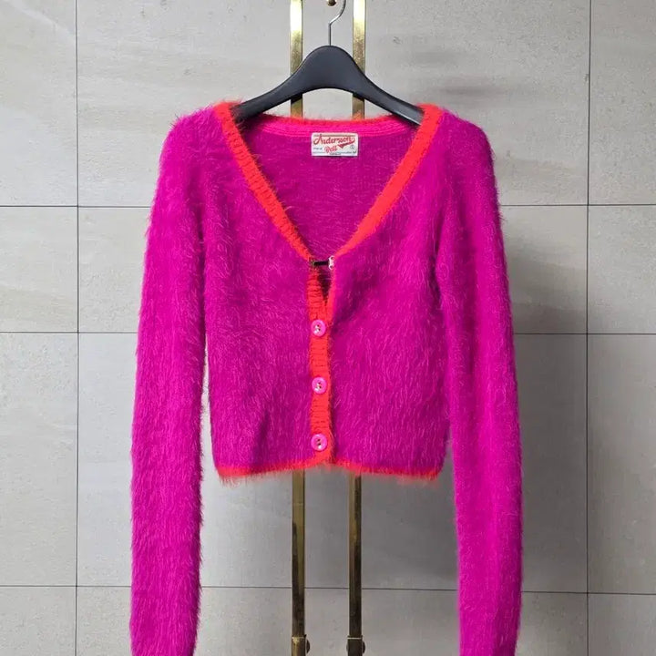 [BUNJANG] Andersson Bell Sullivan Knit Cardigan - Pink / 앤더슨벨 설리번 니트 가디건 핑크