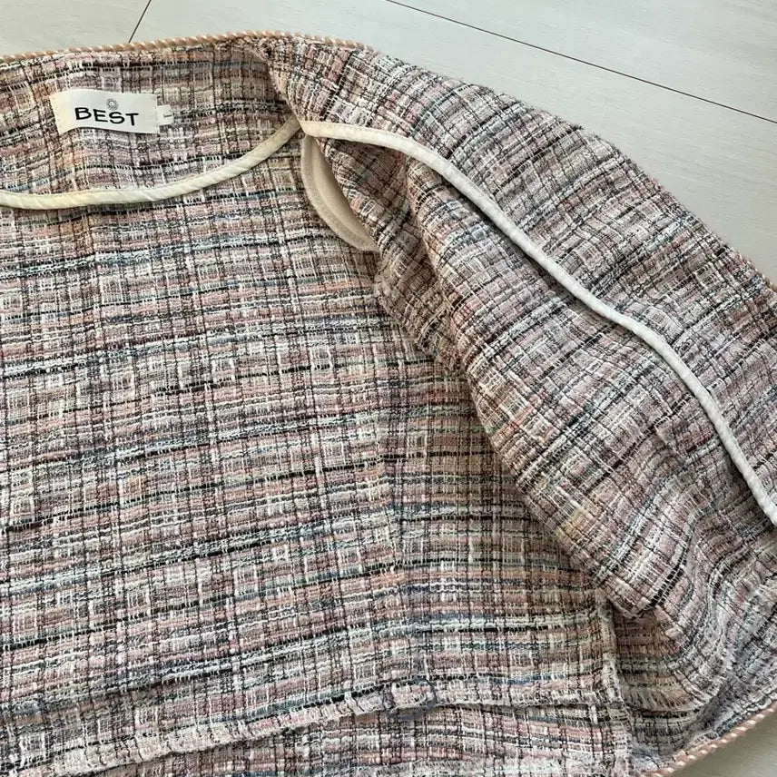[BUNJANG] Tweed Jacket XS / 반팔 트위드 자켓 xs
