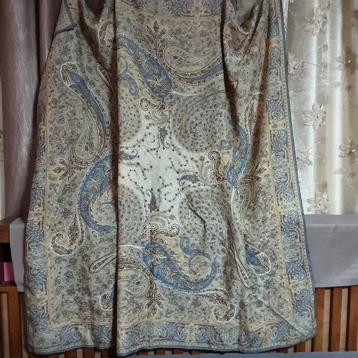 [BUNJANG] Etro Wool Silk Paisley Shawl Scarf / 에트로  울 실크 숄 스카프