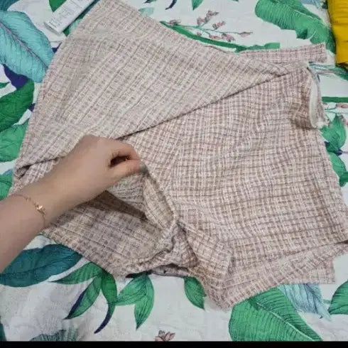 [SOLD OUT] 새옷! 트위드 치마바지 XL사이즈 (핑크)