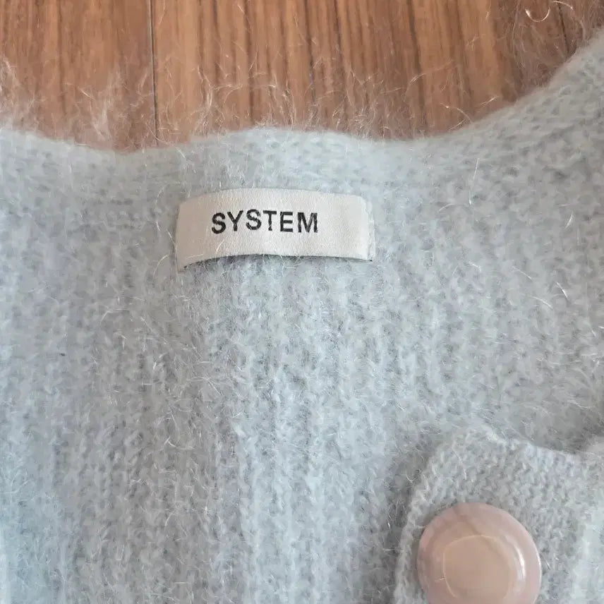 [BUNJANG] System Mohair Cardigan - Mint Sky / 시스템  모헤아가디건 민트하늘색
