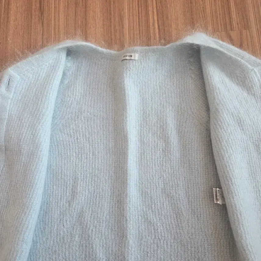 [BUNJANG] System Mohair Cardigan - Mint Sky / 시스템  모헤아가디건 민트하늘색