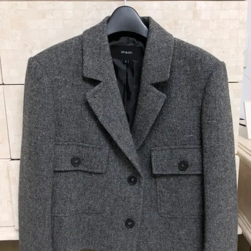 [BUNJANG] On&On Herringbone Jacket / 온앤온 헤링본 자켓