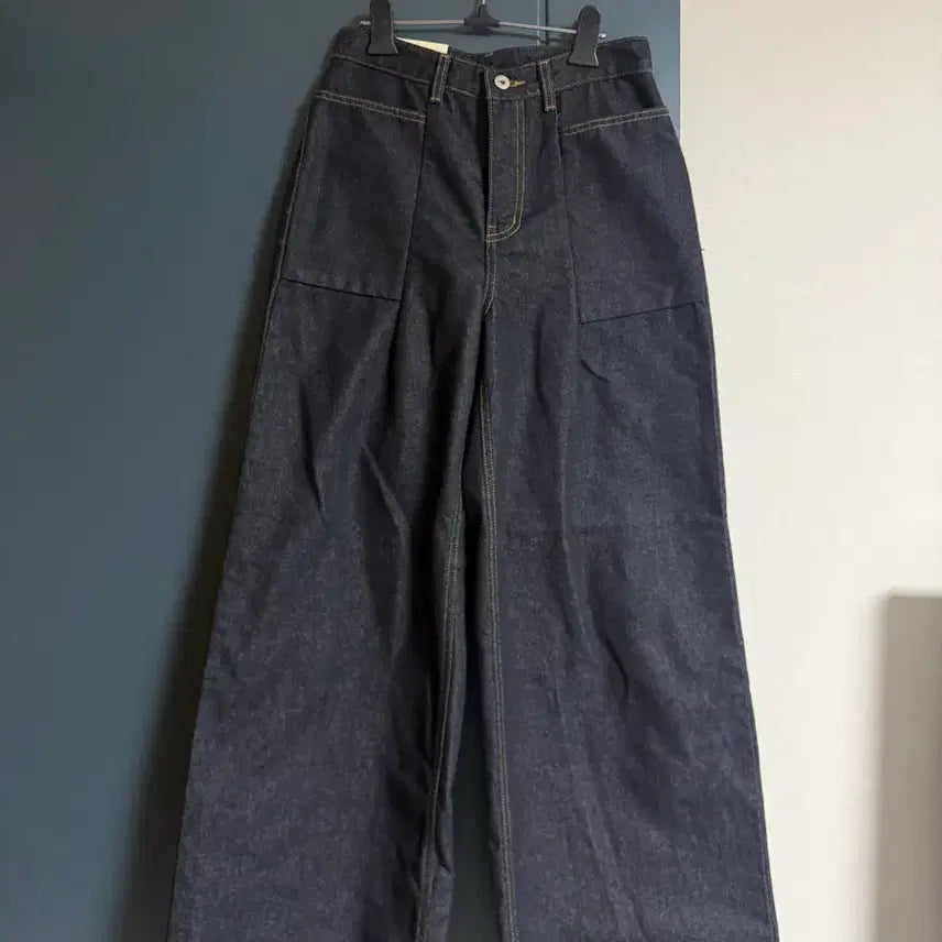 [BUNJANG] Unworn Wide Denim Jeans S / 새상품 / 생지 와이드 데님S