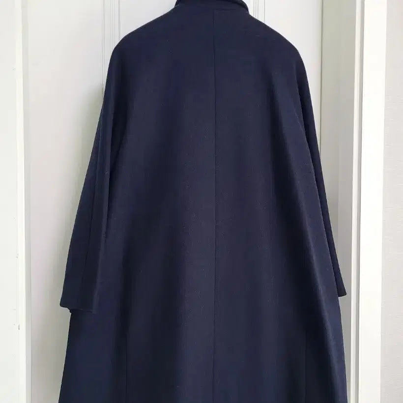 [BUNJANG] BOBOS Wool Blend A-Line Fox Fur Half Coat / <새상품>울혼방 에이라인 폭스 하프코트