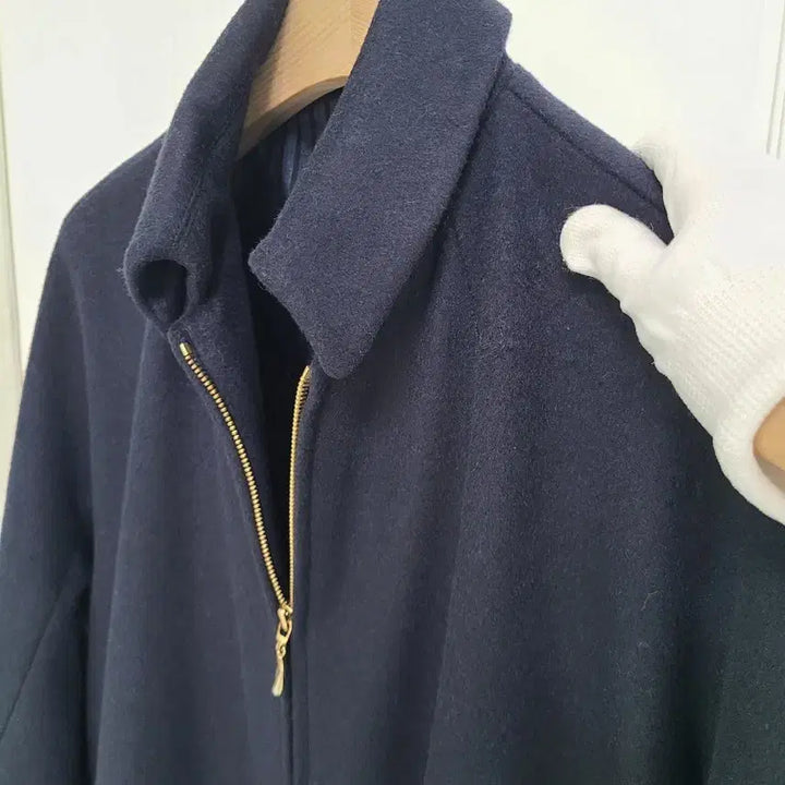 [BUNJANG] BOBOS Wool Blend A-Line Fox Fur Half Coat / <새상품>울혼방 에이라인 폭스 하프코트